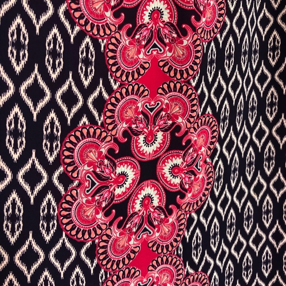 Women’s pink/navy patterned sundress Size 4 - Picture 6 of 7